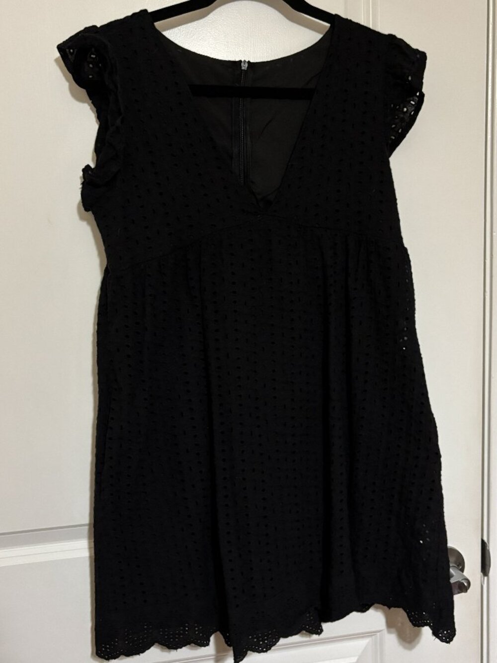 Black Eyelet Romper